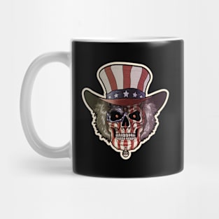 Uncle Sam Skull Mug